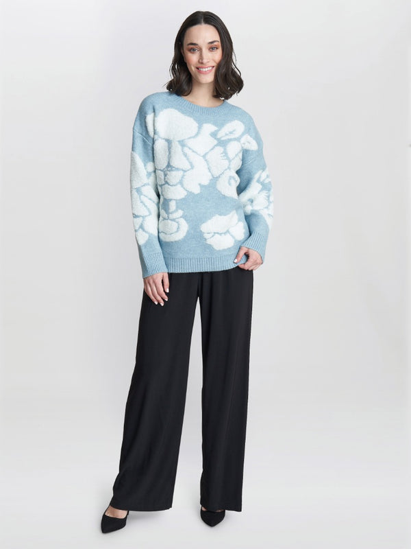 Gina Bacconi Layton Floral Print Jumper