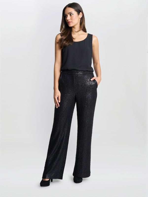 gina bacconi Leilani sequin trouser