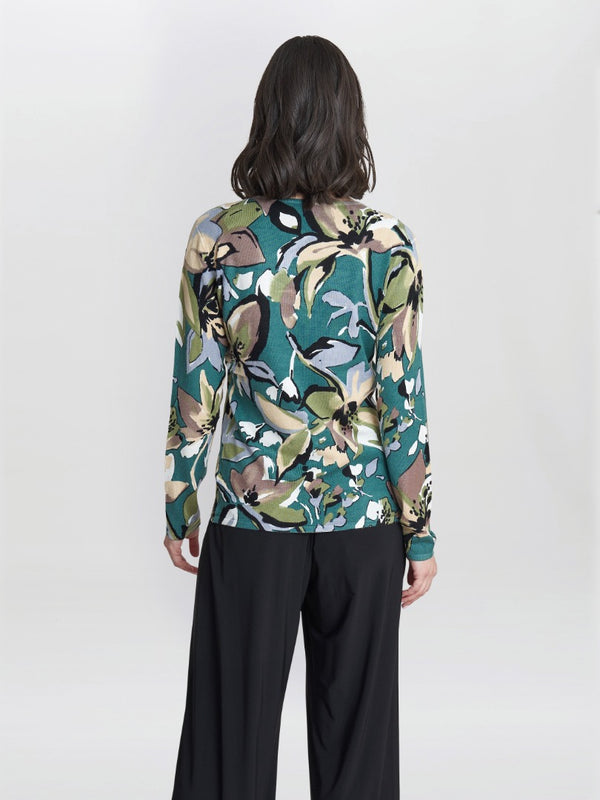 Gina Bacconi Leonora Floral Diamante Jumper