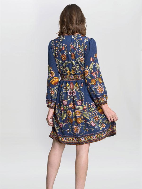 Gina Bacconi Liberty Embroidered Dress