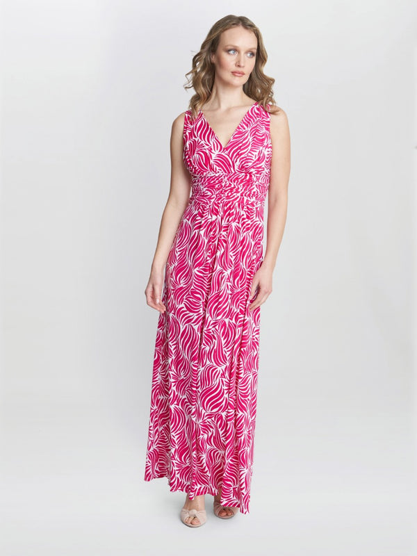 Gina Bacconi Lillian Jersey Maxi Dress