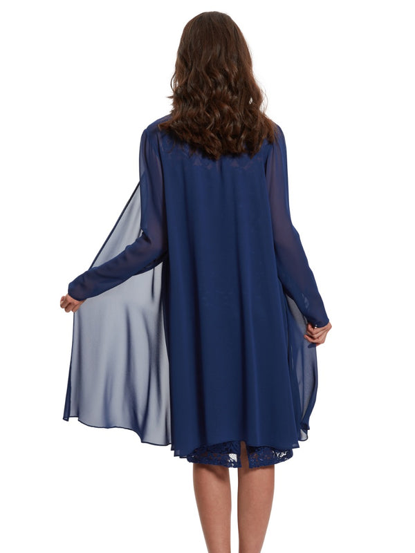 Gina Bacconi Long Chiffon Jacket