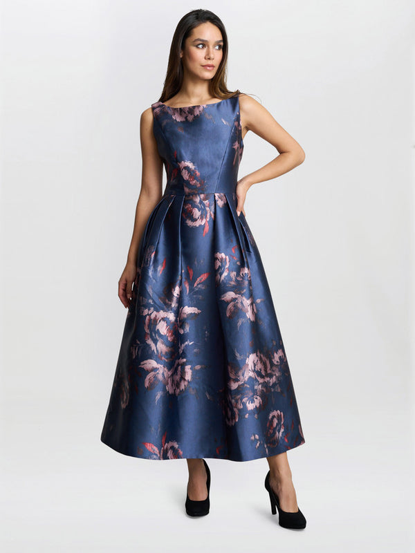 Gina Bacconi Luisa Jacquard Dress