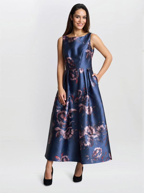 Gina Bacconi Luisa Jacquard Dress