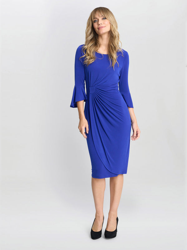 Gina Bacconi Macie Jersey Faux Wrap Dress