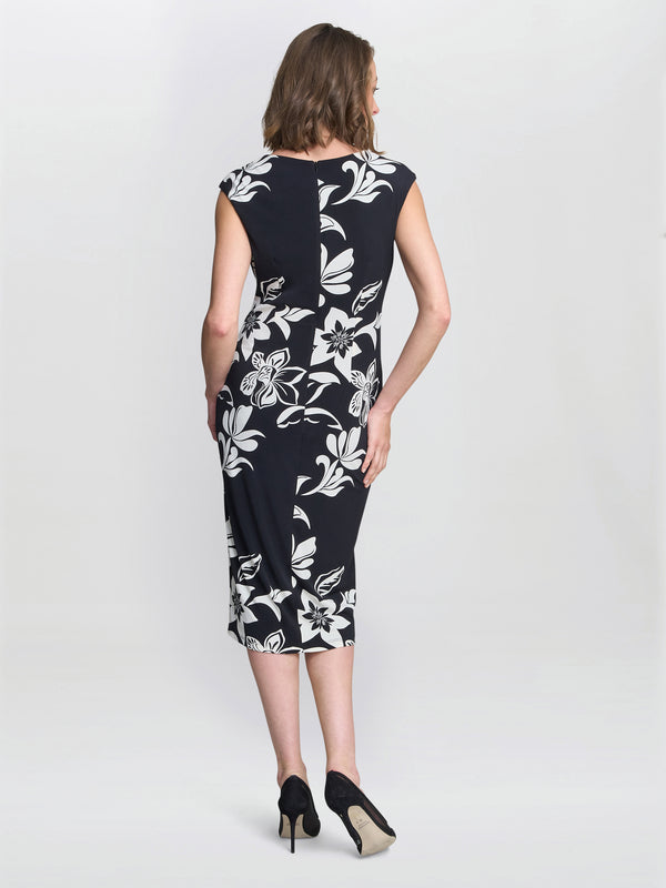 Gina Bacconi Marjorie Floral Shift Dress
