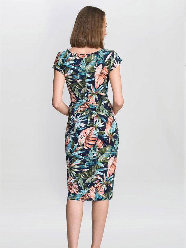 Gina Bacconi Marley Floral Print Dress