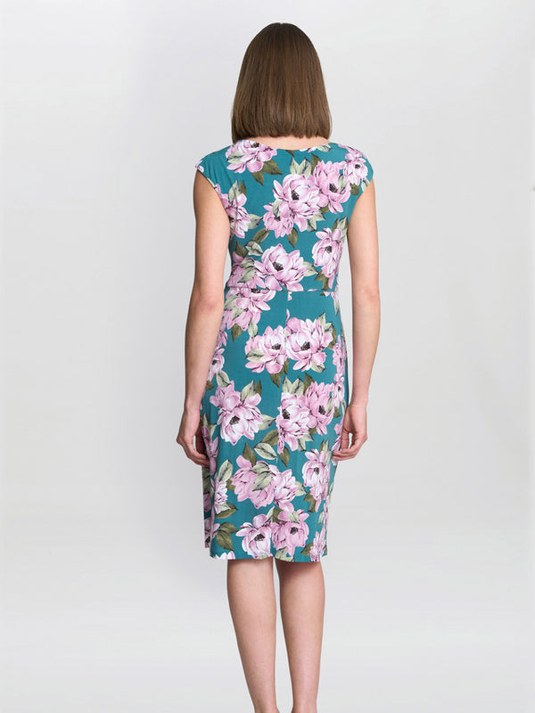 Gina Bacconi Martha Floral Print Dress