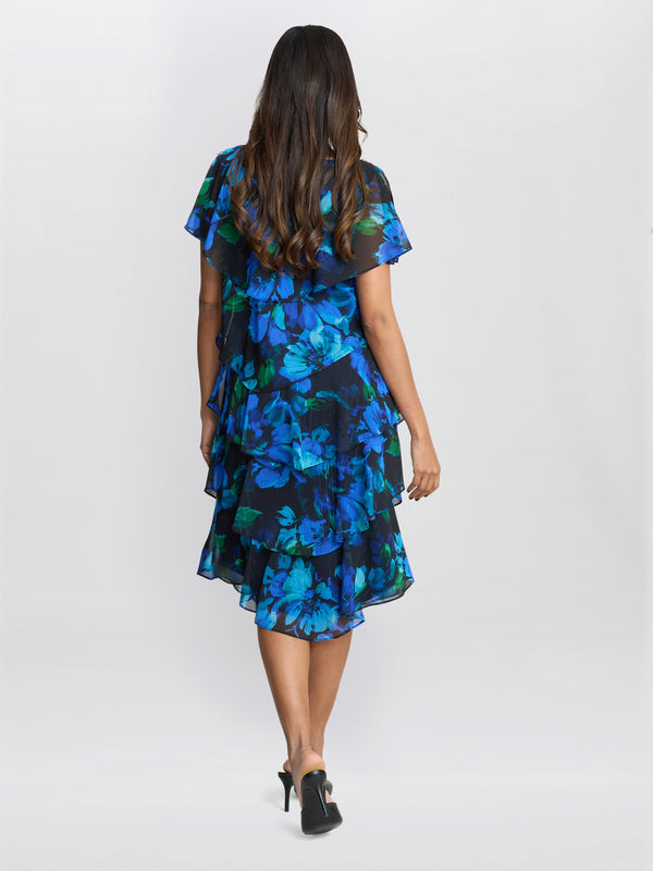 Gina Bacconi Matilda Floral Tier Dress