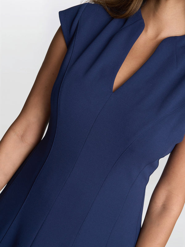 Gina Bacconi Maxene Fit And Flare Midi Dress