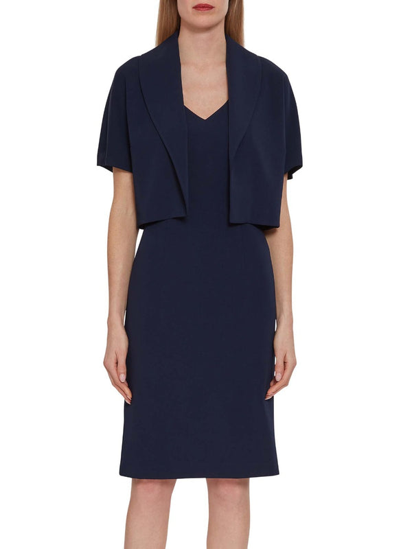Gina Bacconi Merna Crepe Shift Dress
