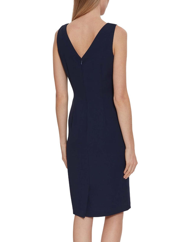 Gina Bacconi Merna Crepe Shift Dress