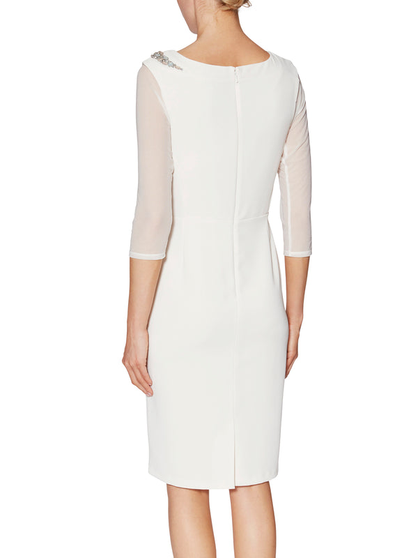 Gina Bacconi Mesh Sleeve Under Top CREAM