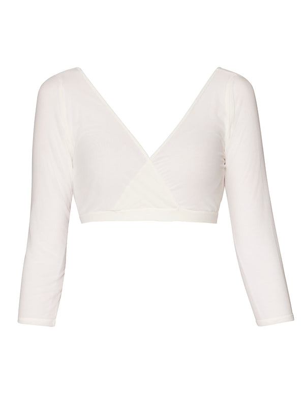 gina bacconi Mesh sleeve under top CREAM