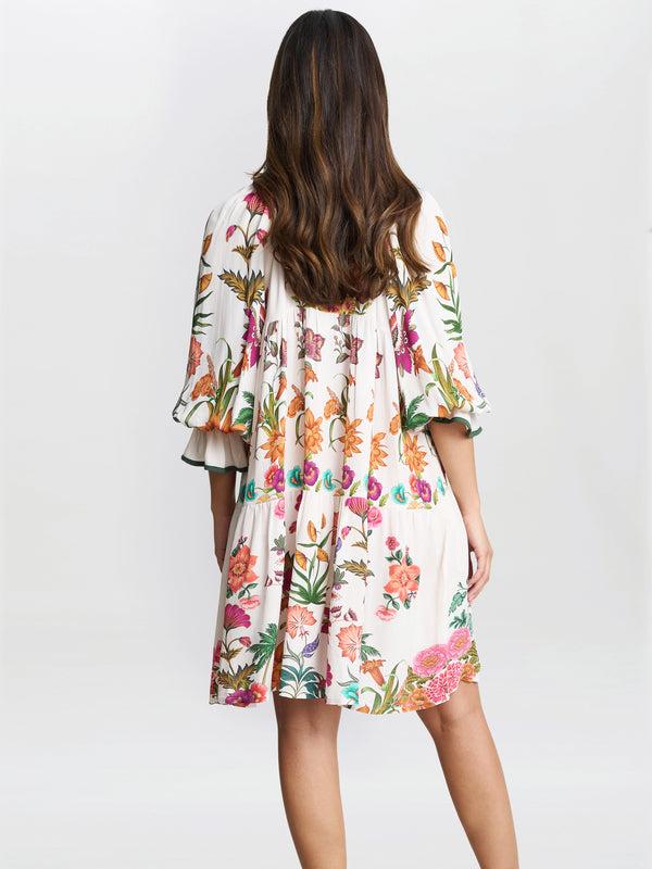 Gina Bacconi Mia Short Floral Shirt Dress