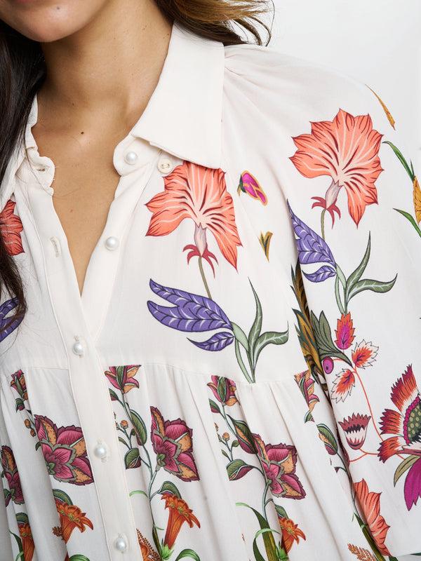 Gina Bacconi Mia Short Floral Shirt Dress