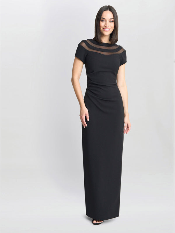 Gina Bacconi Michelle Illusion Maxi Dress