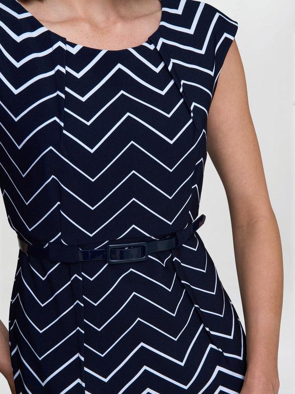 Gina Bacconi Minnie Abstract Print Dress