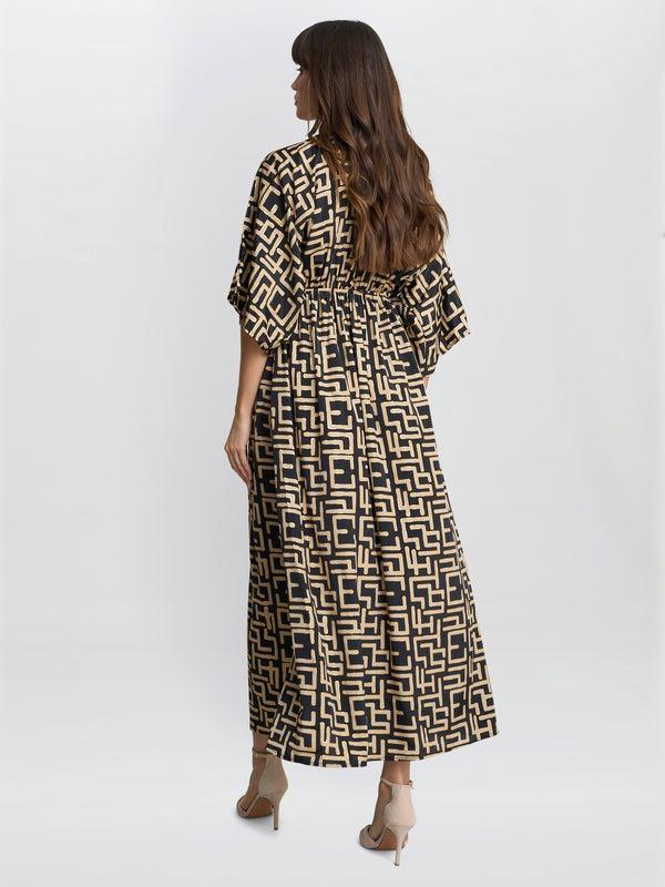 Gina Bacconi Nevaeh Stripe Maxi Dress