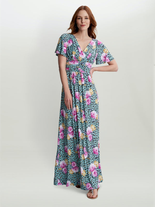 Gina Bacconi Niki Jersey Maxi Dress
