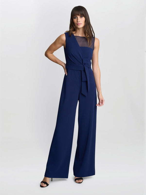 Gina Bacconi Pia Crepe Jumpsuit