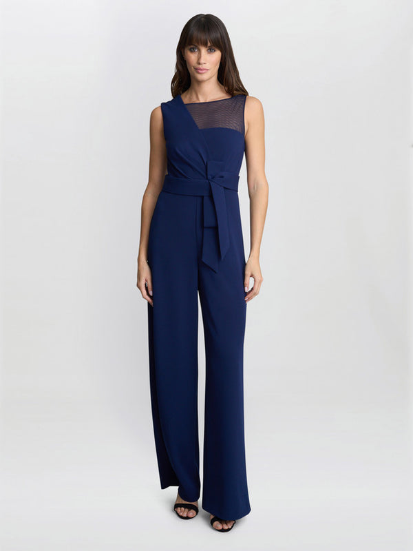 gina bacconi Pia crepe jumpsuit