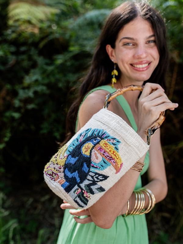 gina bacconi Piti cuiti curacao bucket bag