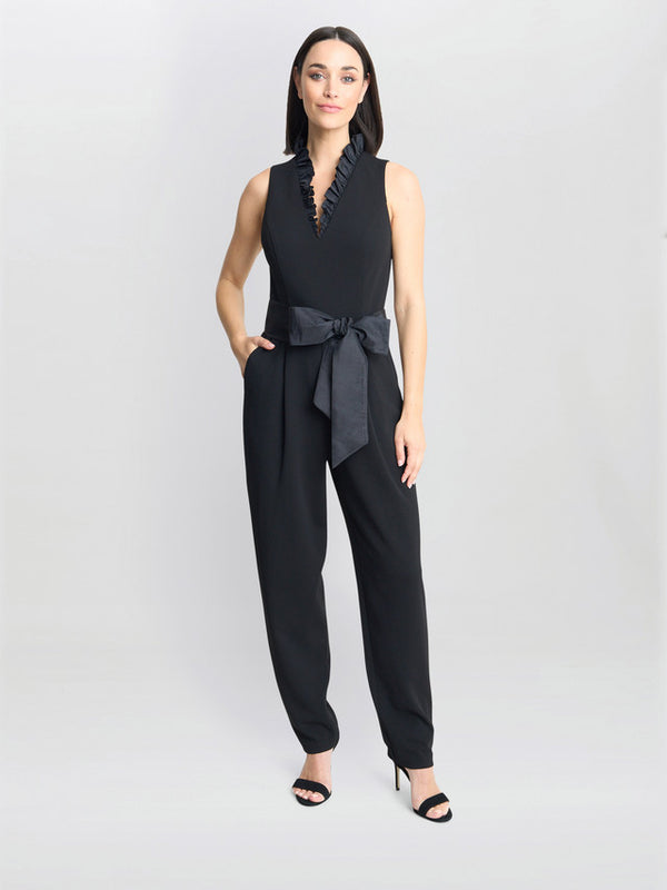 gina bacconi Priyanka crepe taffeta combo jumpsuit