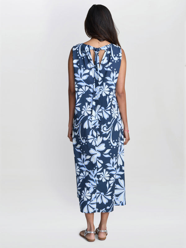 Gina Bacconi Rory Tent Dress Blue