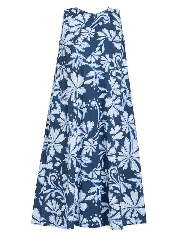 Gina Bacconi Rory Tent Dress Blue