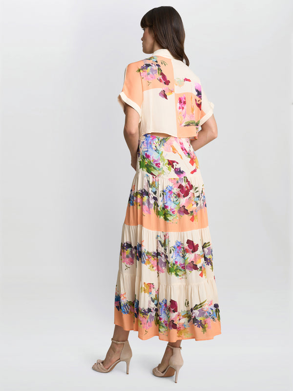 Gina Bacconi Sarah Floral Shirt Dress