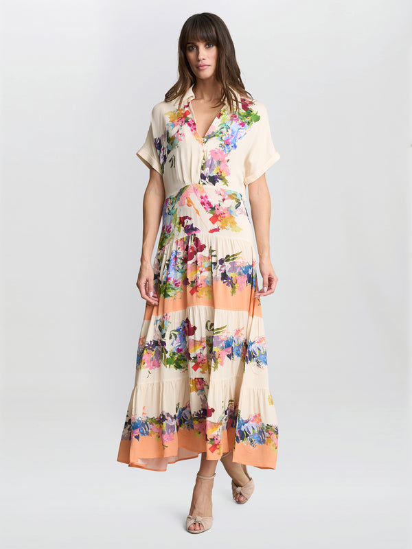 Gina Bacconi Sarah Floral Shirt Dress