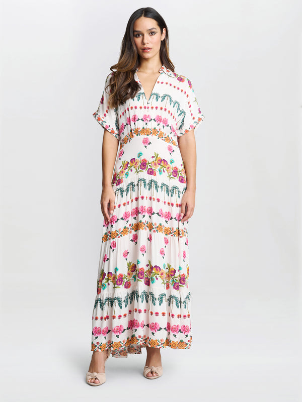 Gina Bacconi Sasha Floral Shirt Dress