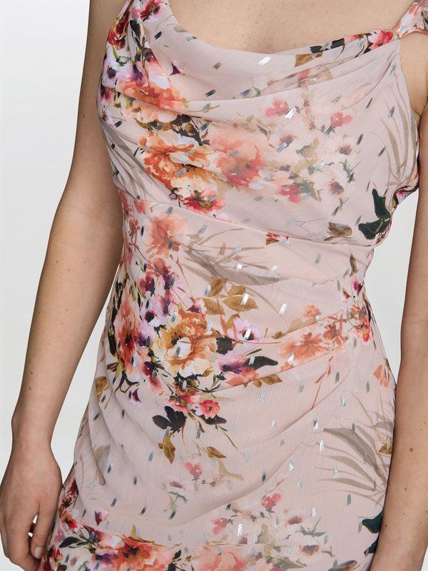 Gina Bacconi Serenity Floral Chiffon Maxi Dress