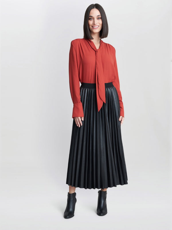 Gina Bacconi Shelby Pussybow Blouse