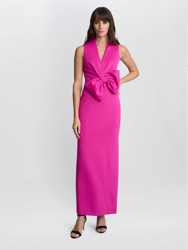 Gina Bacconi Sienna Maxi Dress With Bow Detail