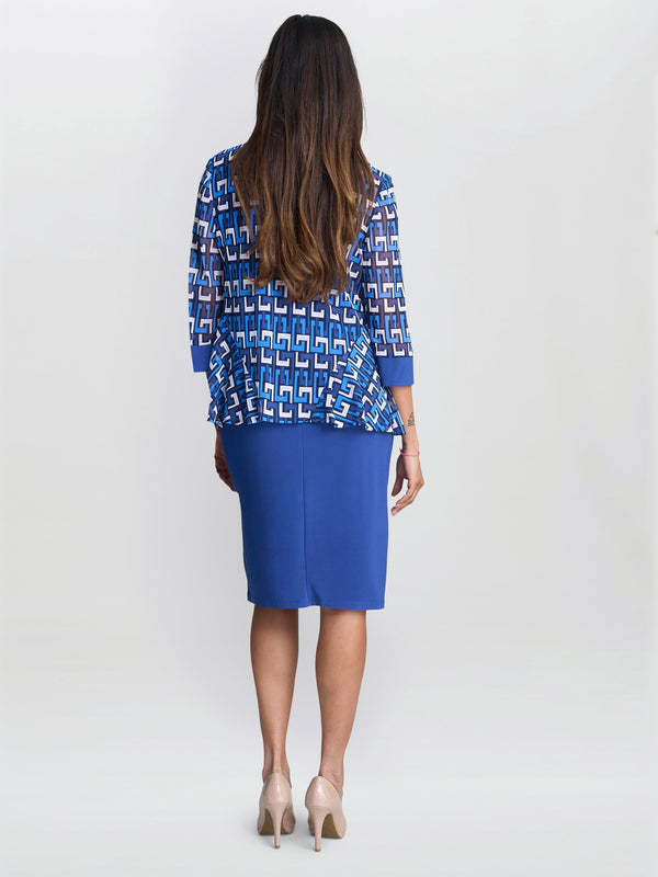 Gina Bacconi Sofia Print Dress And Jacket