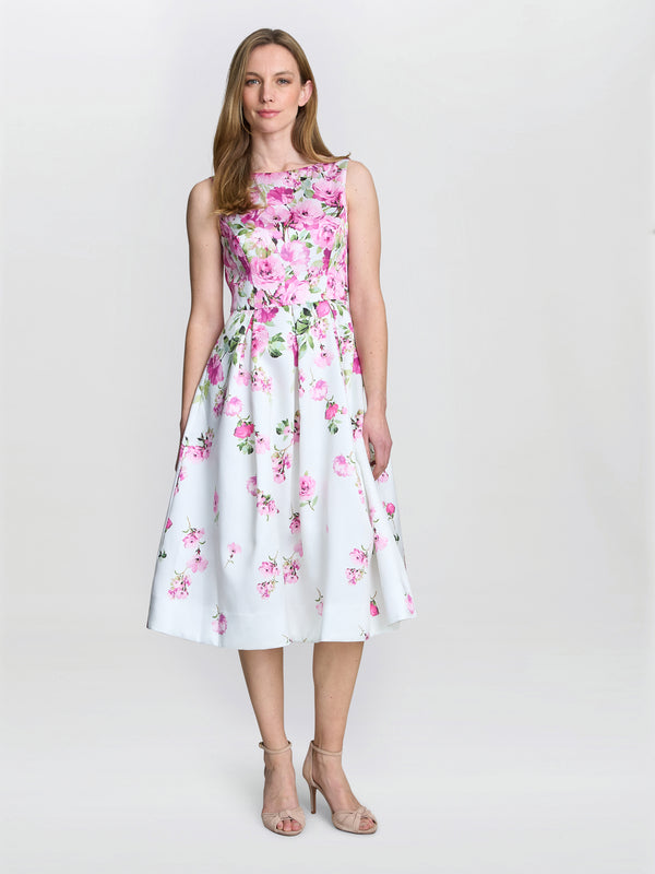 Gina Bacconi Sophia Floral Midi Dress