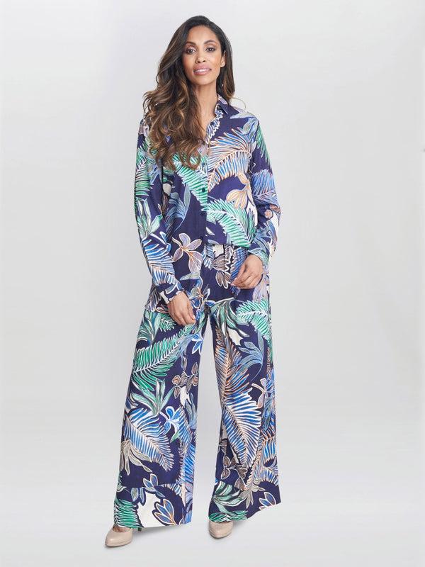 Gina Bacconi Tabitha Printed Tunic Shirt