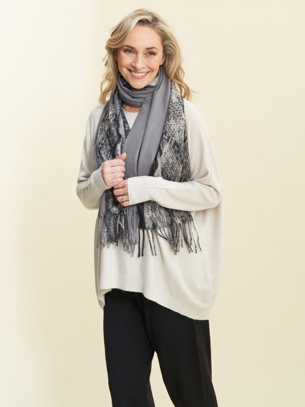 Gina Bacconi Tarin Scarf GREY
