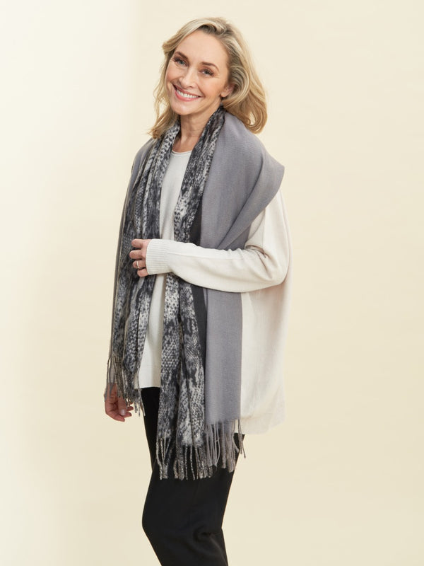 gina bacconi Tarin scarf GREY