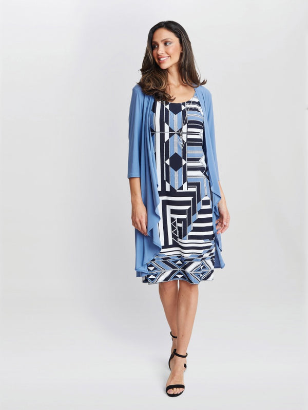 gina bacconi Tatum print jacket and dress