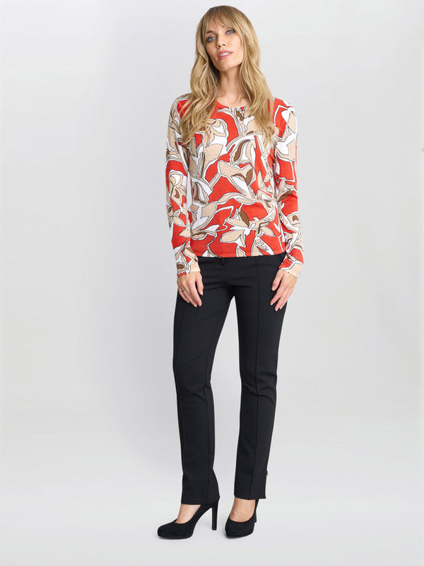 gina bacconi Jadelyn floral print jumper with diamanties