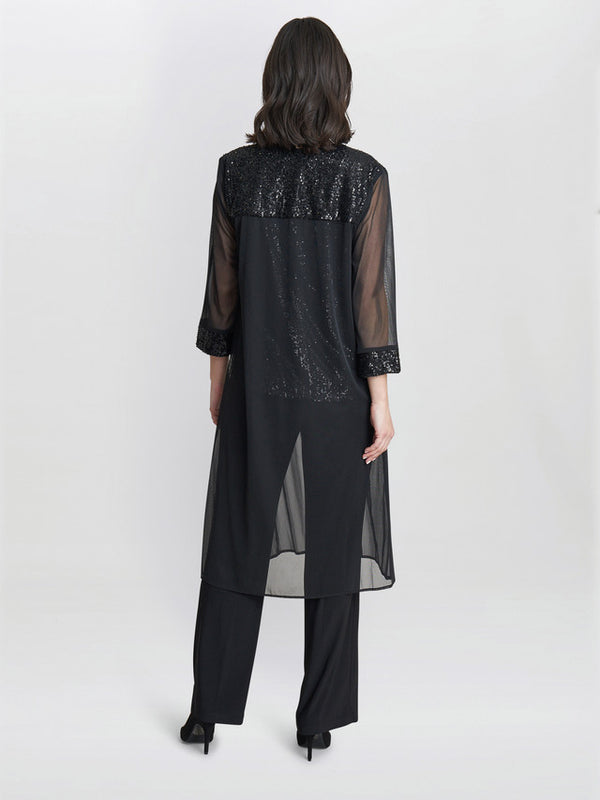 Gina Bacconi Jessica Three Piece Sequin Jersey Trouser Suit