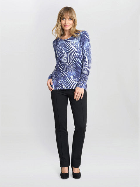 gina bacconi Jody animal stripe jumper with diamantes