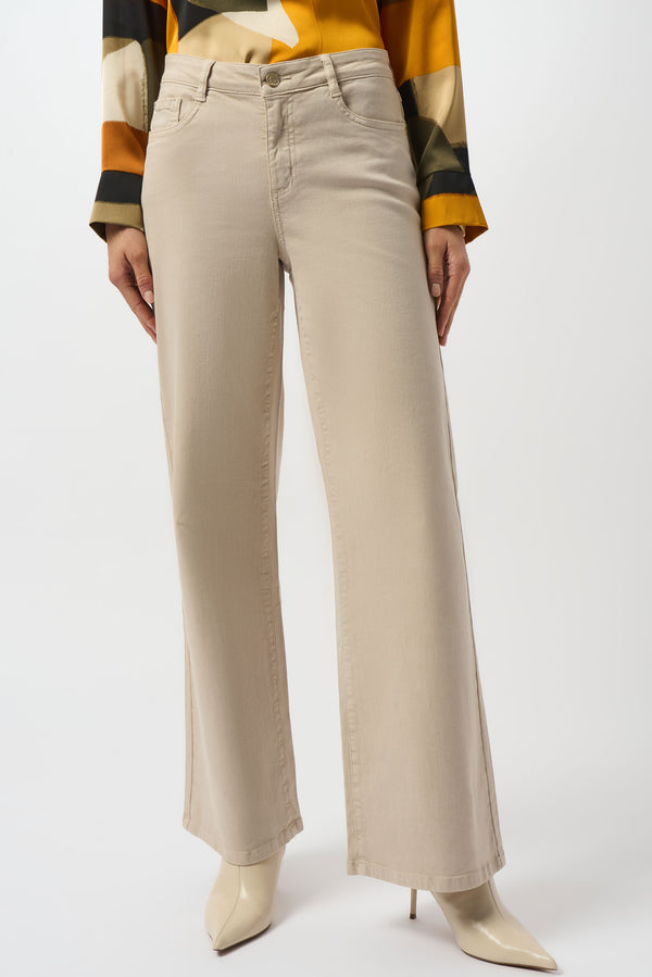 gina bacconi Joseph ribkoff goldie | classic wide-leg stretch denim jeans