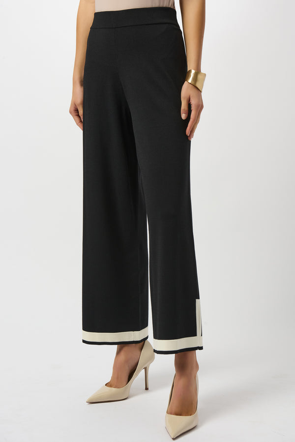 gina bacconi Joseph ribkoff sweater knit colour block culotte pants