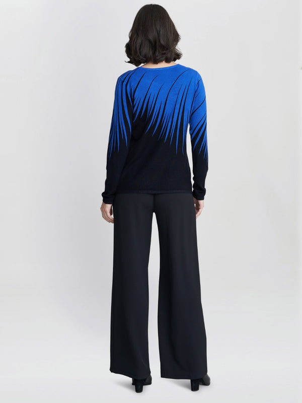 Gina Bacconi Manuela Abstract Print Jumper With Diamantes