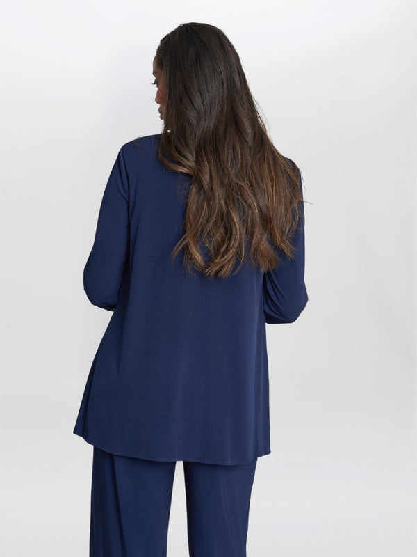 Gina Bacconi Marigot Sequin Top And Cascade Jersey Jacket Set