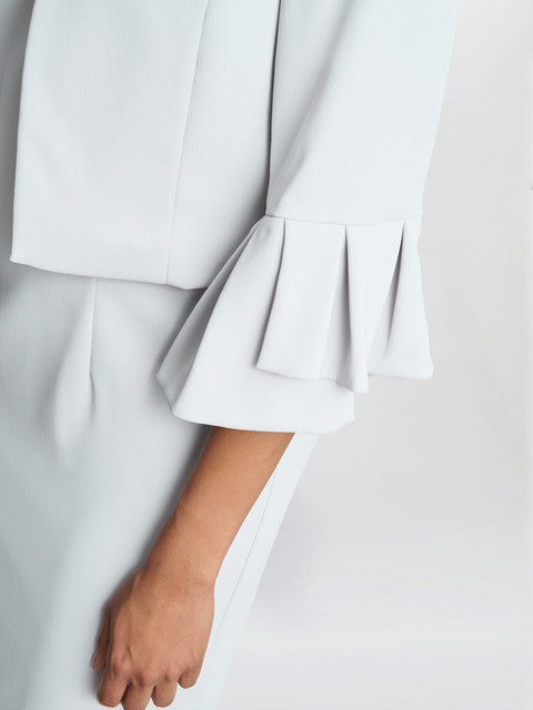 Gina Bacconi Melissa Crepe Dress And Jacket Silver Mist